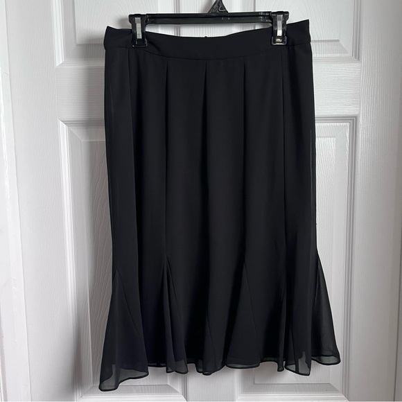 Joseph Ribkoff Dresses & Skirts - Vintage Joseph Ribkoff skirt ruffle black Women Medium 10 layered chiffon midi
